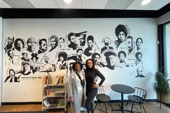 Fela Kuti, Octavia E. Butler are posing for a picture