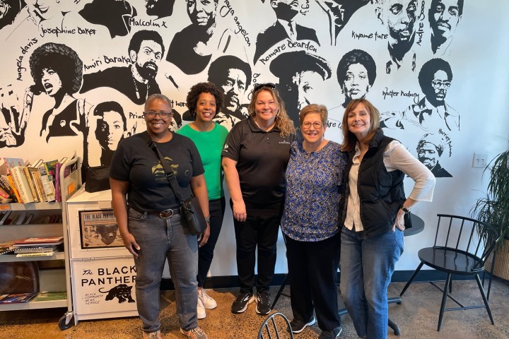 a group of people posing for a photo